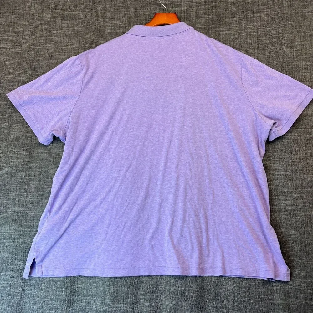 Polo Ralph Lauren Classic Fit Collared Shirt Adult XXL Purple Jockey Logo Mens